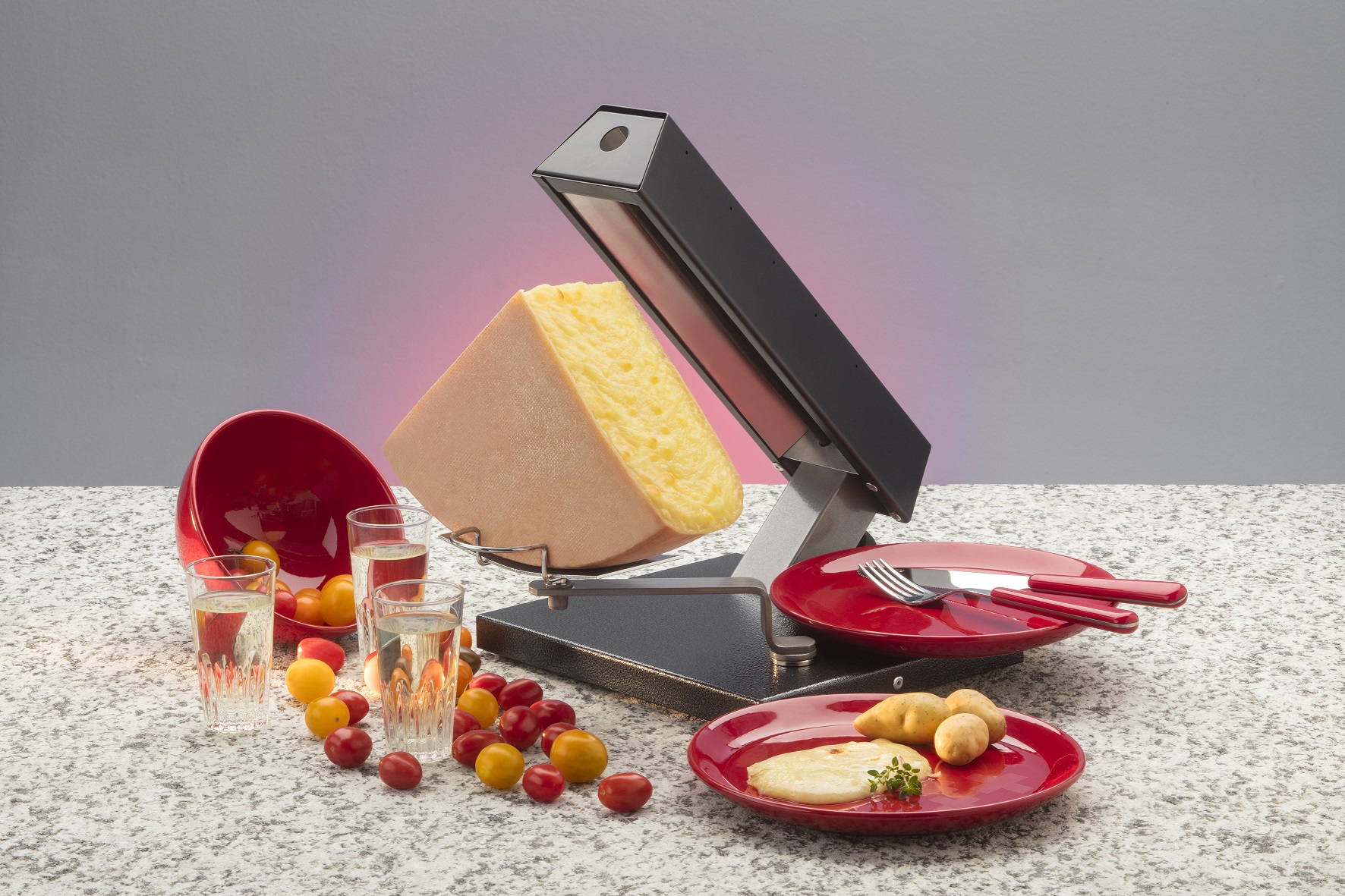 Party - Raclette Grill for 1/4 wheels | The Red Cow