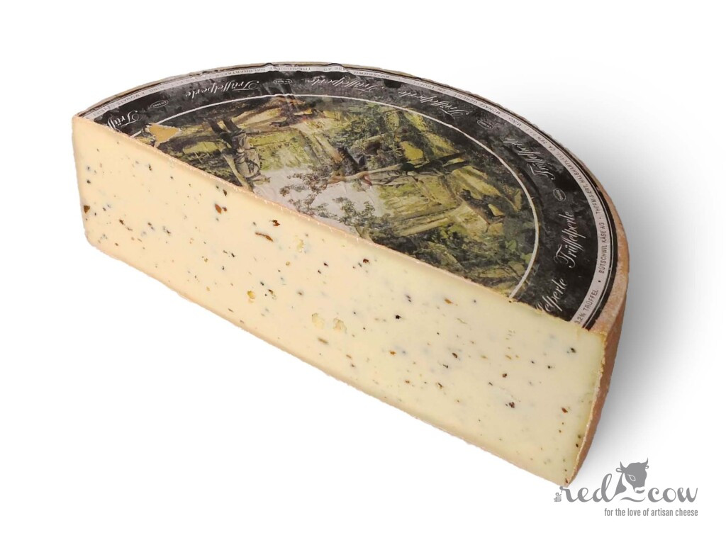 Trüffelperle Swiss cheese with black Italian truffles